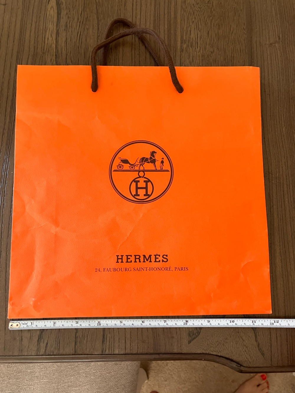 Hermes paper shopping bag